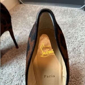 Christian Louboutin leopard pony hair size 40